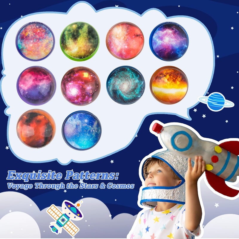 Ecoofor 24 Pieces Bouncy Balls 32mm Bounce Balls 6 Styles High Bouncing Balls Toys for Kids Party Favors Birthdays Gift Classroom - Image 5